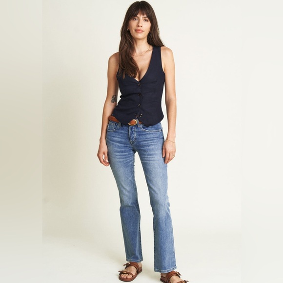 OLIVER LOGAN Stanley Boot Cut Mid Rise In Classic Vintage Wash ❤️ - Picture 2 of 11